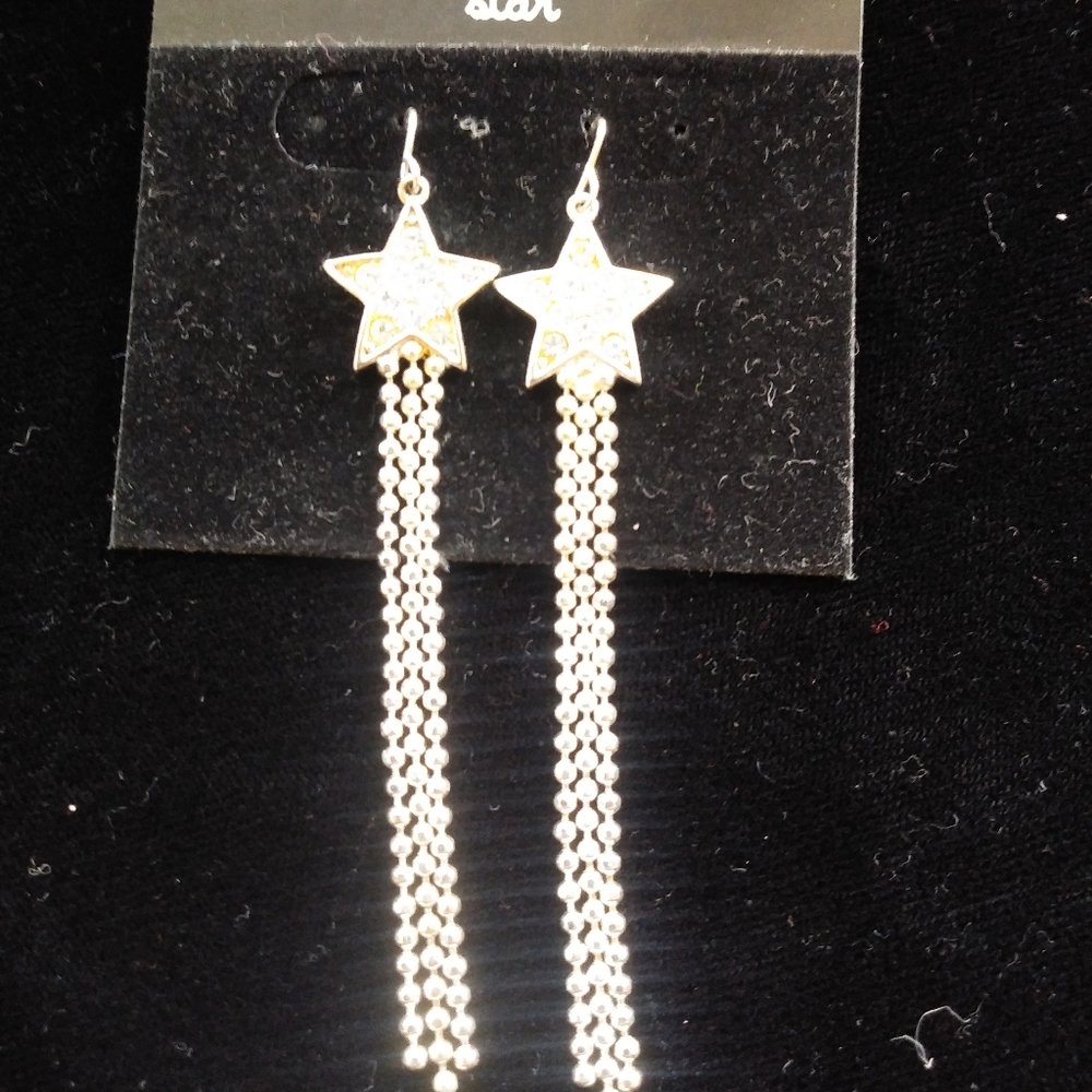 "Diamond Star" Rhinestone Earings